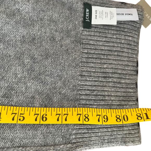 J. Crew Cashemere Blend Leopard Knit Scarf - Picture 3 of 10